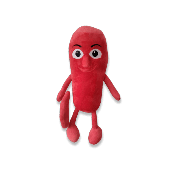 Tung Tung Tung Sahur Plush Red